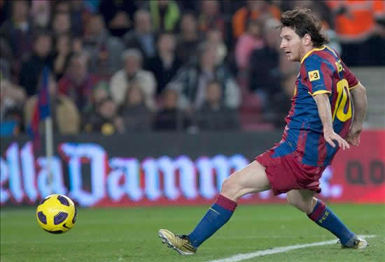 Lionel Messi (FC Barcelona), ante el Villareal. Foto: EFE
