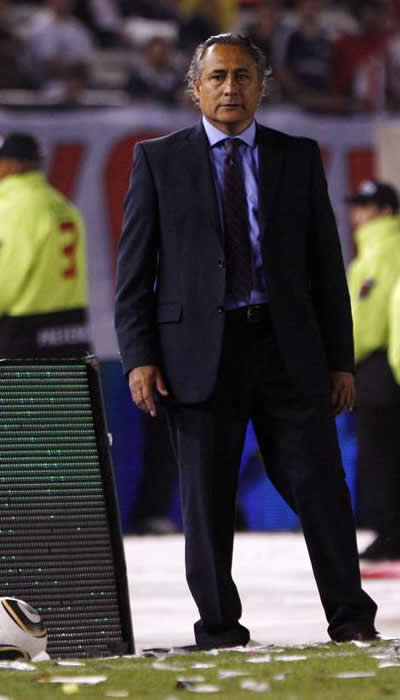 Juan José López, DT de River Plate. Foto: EFE