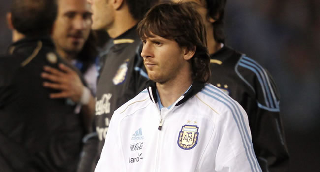 Lionel Messi con la Albiceleste. Foto: EFE
