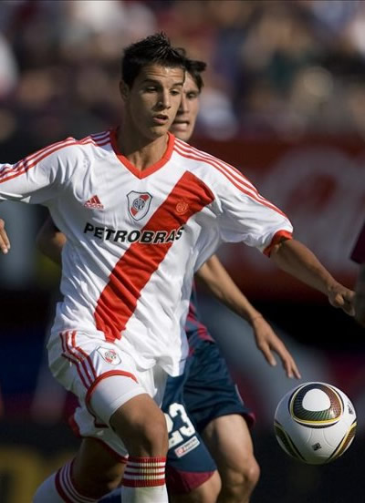 Erick Lamea, centrocampista de River Plate. Foto: EFE