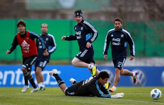 Leo Messi y su capacidad goleadora en la Albiceleste. Foto: EFE