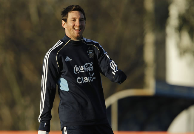 Lionel Messi con la Albiceleste. Foto: EFE