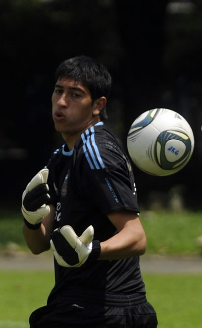 Esteban Andrada, guardameta de la selección argentina Sub 20. Foto: EFE