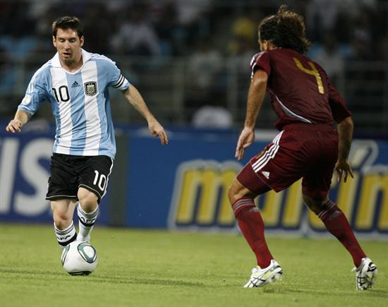 Leo Messi no brilló ante Venezuela. Foto: EFE