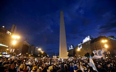El Obelisco en Buenos Aires. Foto: EFE