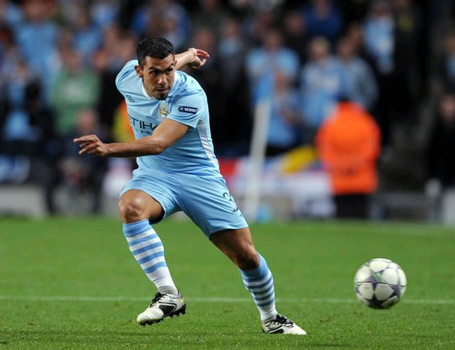 Carlos Tévez (Manchester City). Foto: EFE