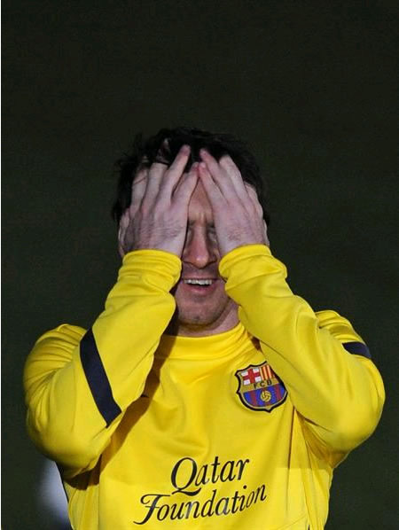Leo Messi del Barsa, quedó descartado en la Copa del Rey por un cuadro gripal. Foto: EFE