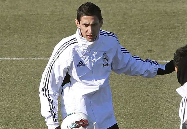 El centrocampista argentino del Real Madrid, Ángel di María, recuperado de su lesión. Foto: EFE