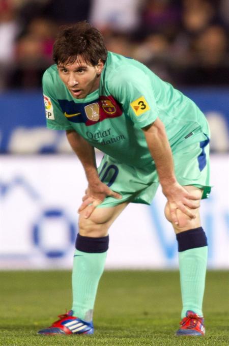 El delantero argentino del FC Barcelona Lionel Messi ante el Mallorca. Foto: EFE