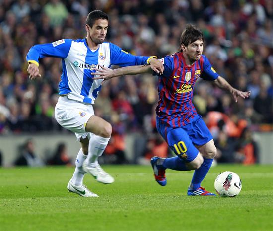 Leo Messi marcó una cuarteta en la despedida de Pep Guardiola. Foto: EFE