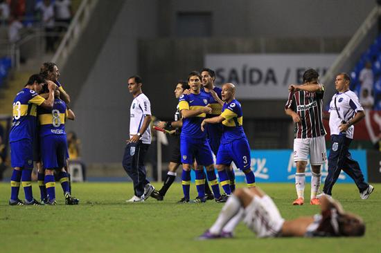 Boca eliminó a Fluminense y pasa a las semifinales de la Libertadores. Foto: EFE