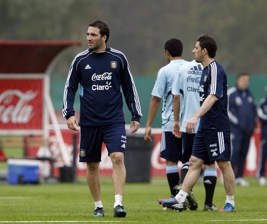 La selección argentina espera a Leo Messi. Foto: EFE
