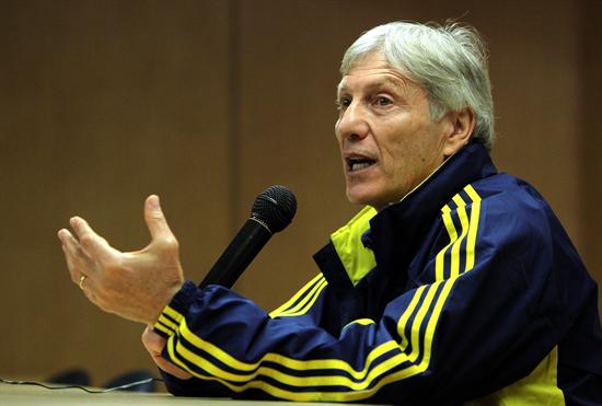 El argentino José Pekerman, director técnico de la selección colombiana de fútbol. Foto: EFE