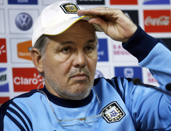 El entrenador de la selección argentina de fútbol, Alejandro Sabella. Foto: EFE