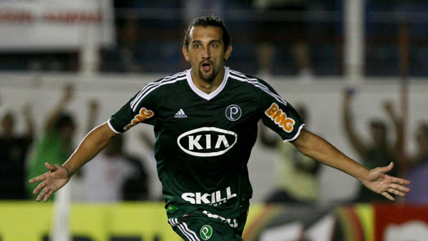 Hernán Barcos (Palmeiras). Foto: EFE
