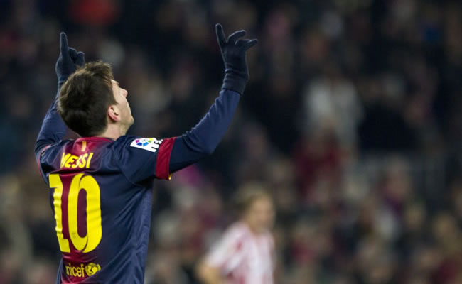 El jugador argentino del Barcelona, Lionel Messi. Foto: EFE