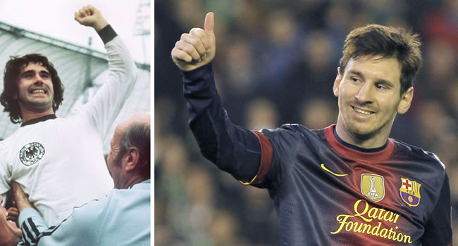 Gerard 'Torpedo' Muller y Leo Messi. Foto: EFE