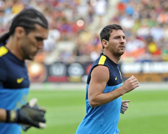 Leo Messi con el Barsa va por más récords. Foto: EFE