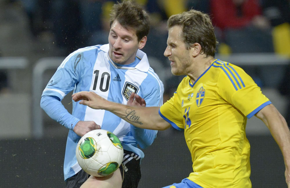 Argentina escala el 3er puesto en la FIFA, tras derrotar a Suecia. Foto: EFE