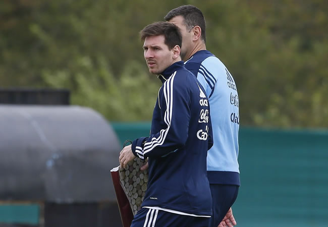 Lionel Messi con la selección de Argentina. Foto: EFE