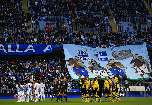 Málaga visitará al Borussia en la definición por la llave de cuartos en la Champions. Foto: EFE