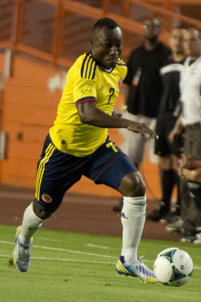 El lateral de la Selección Colombia, Pablo Armero. Foto: EFE