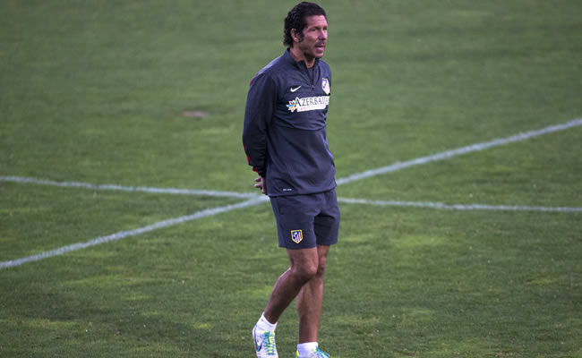 El entrenador del Atlético de Madrid, Pablo Simeone. Foto: EFE