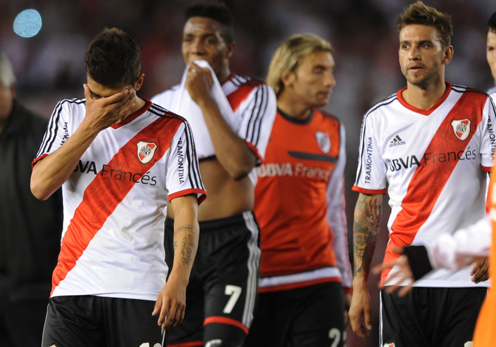 Jugadores del Club Atlético River Plate. Foto: EFE