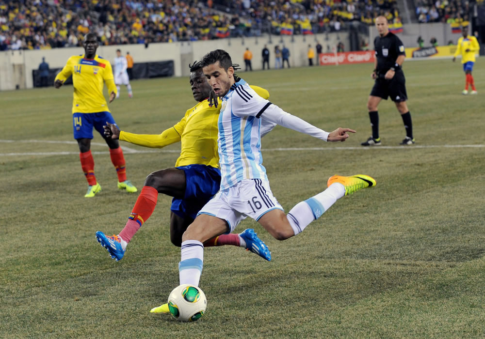La Albiceleste empató sin goles con Ecuador en Nueva Jersey. Foto: EFE