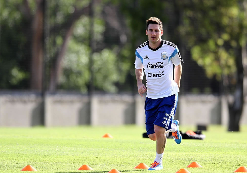 Leo Messi sigue con su recuperación en Buenos Aires. Foto: EFE