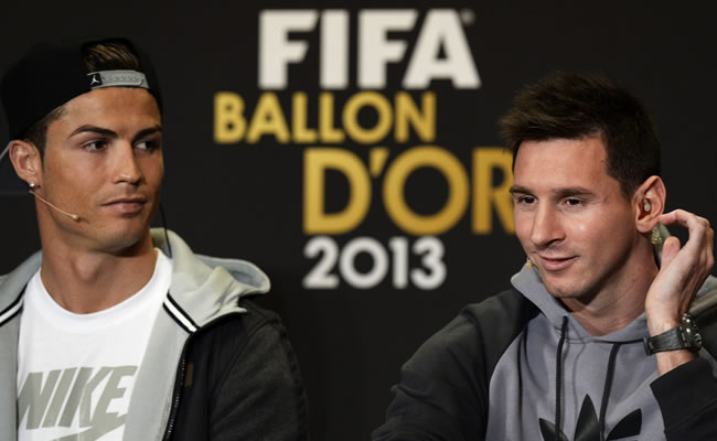 Messi y Cristiano intercambian elogios antes de conocer el ganador. Foto: EFE