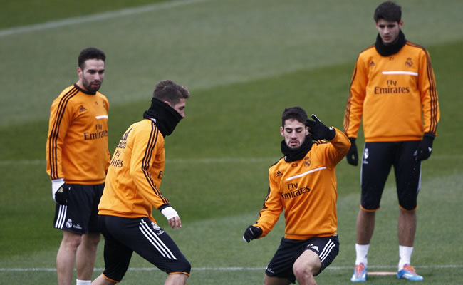 Ramos, Bale y Cristiano en "Equipo 2013" UEFA.com, sin la presencia de Messi. Foto: EFE