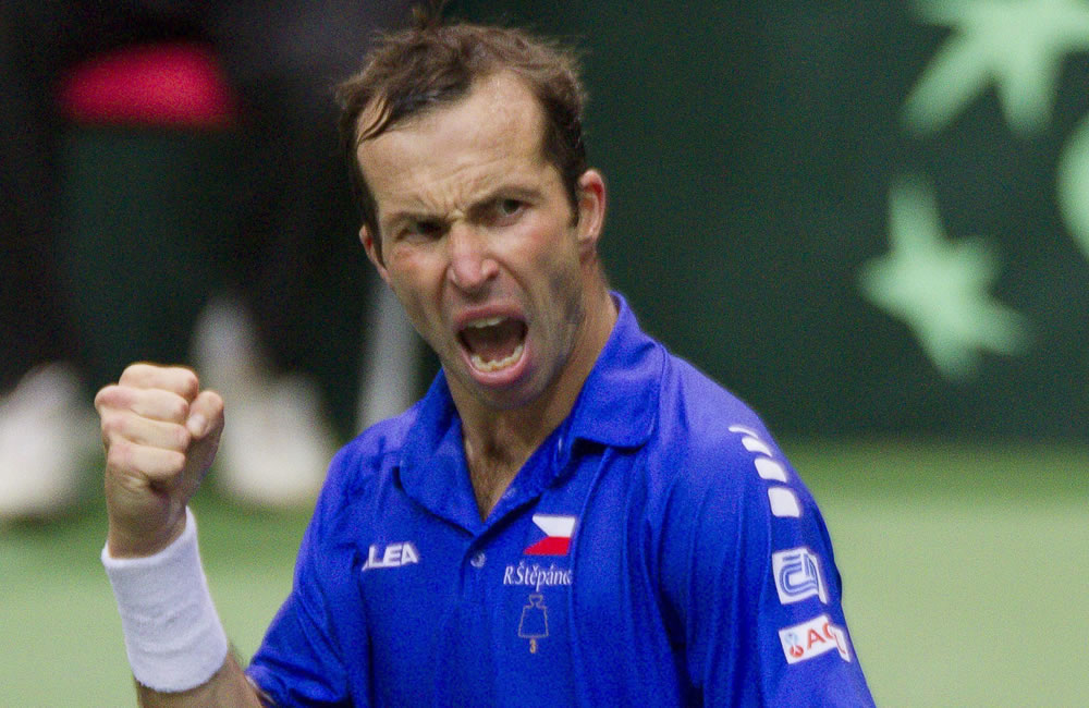 El tenista checo Radek Stepanek gesticula. Foto: EFE