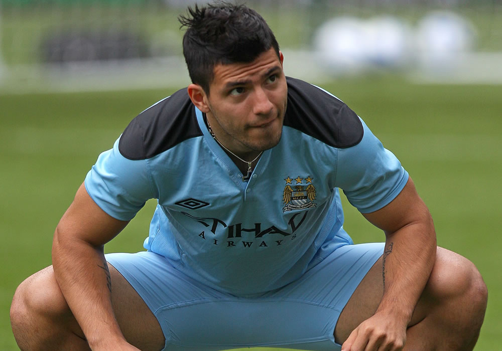 Sergio "Kun" Agüero (Manchester City). Foto: EFE