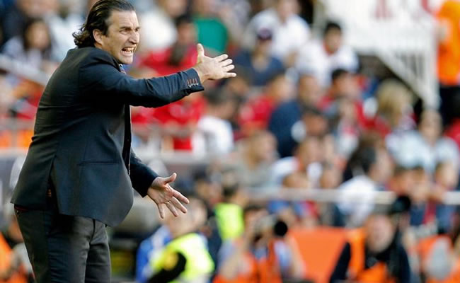 El entrenador del Valencia, el argentino Juan Antonio Pizzi. Foto: EFE