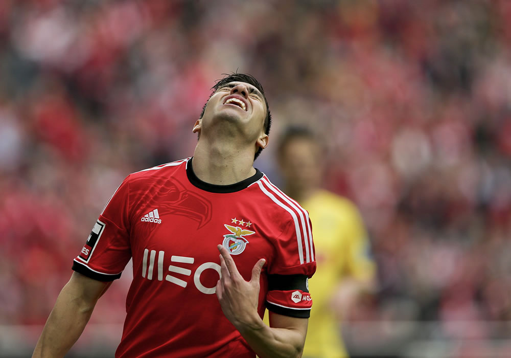 Gaitán, estrella del Benfica, quiere desquitarse del trauma de Chelsea. Foto: EFE