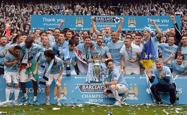Manchester City conquista su segunda Premier en tres temporadas. Foto: EFE