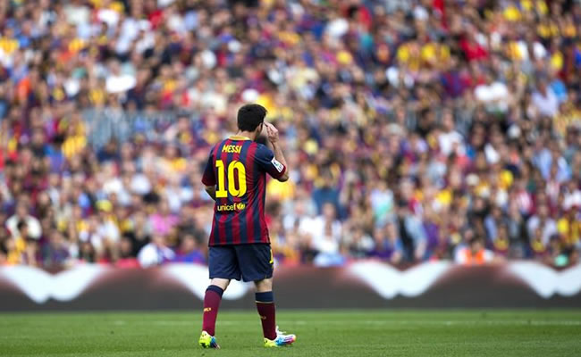 El delantero argentino del FC Barcelona Liones Messi. Foto: EFE