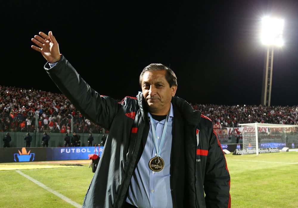 El director técnico de River Plate Ramón Díaz. Foto: EFE