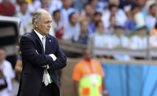El entrenador de la selección Argentina Alejandro Sabella. Foto: EFE