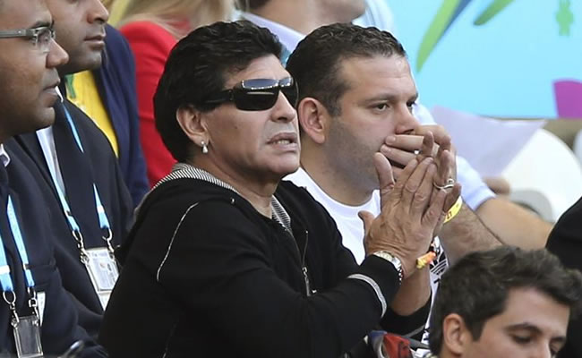 Diego Maradona le respondió a Julio Grondona. Foto: EFE
