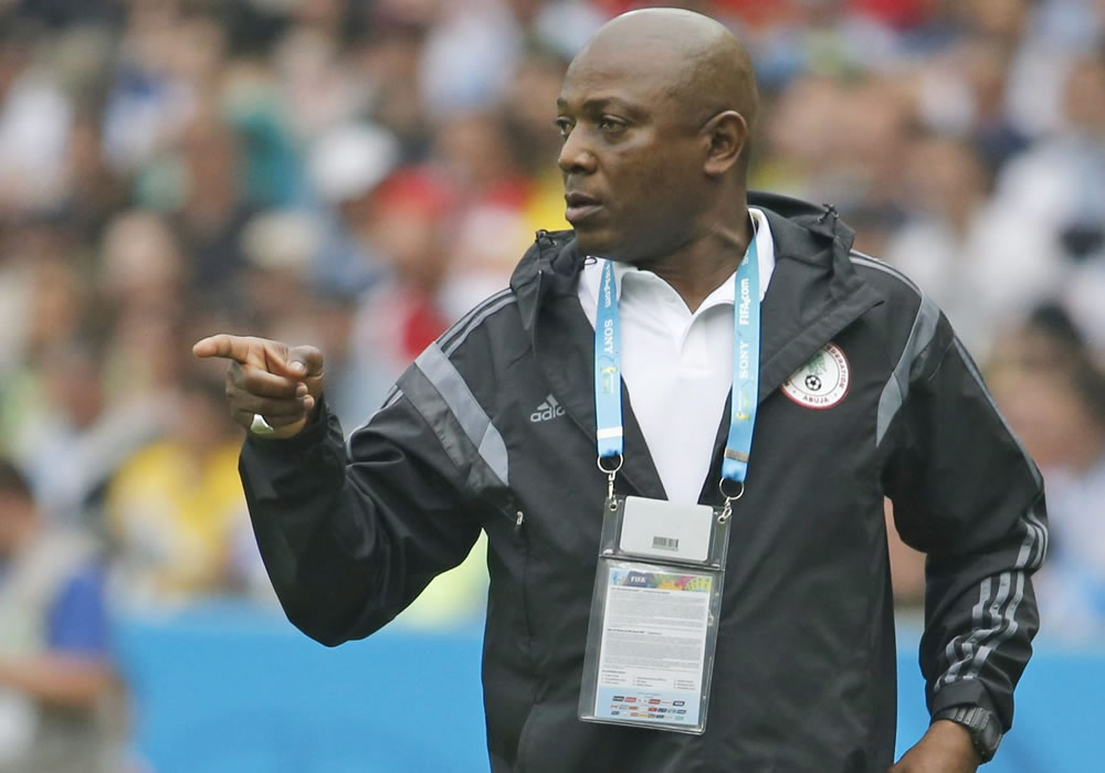 Nigeria's head coach Stephen Keshi gestures during the FIFA World Cup 2014 group F. Foto: EFE