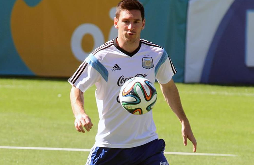 El jugador de la selección Argentina Lionel Messi participa. Foto: EFE
