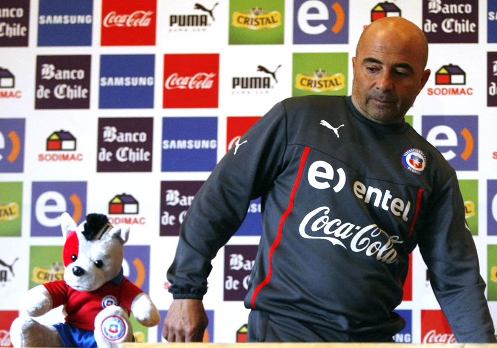 Jorge Sampaoli dice que quiere seguir con Chile hasta el Mundial 2018. Foto: EFE