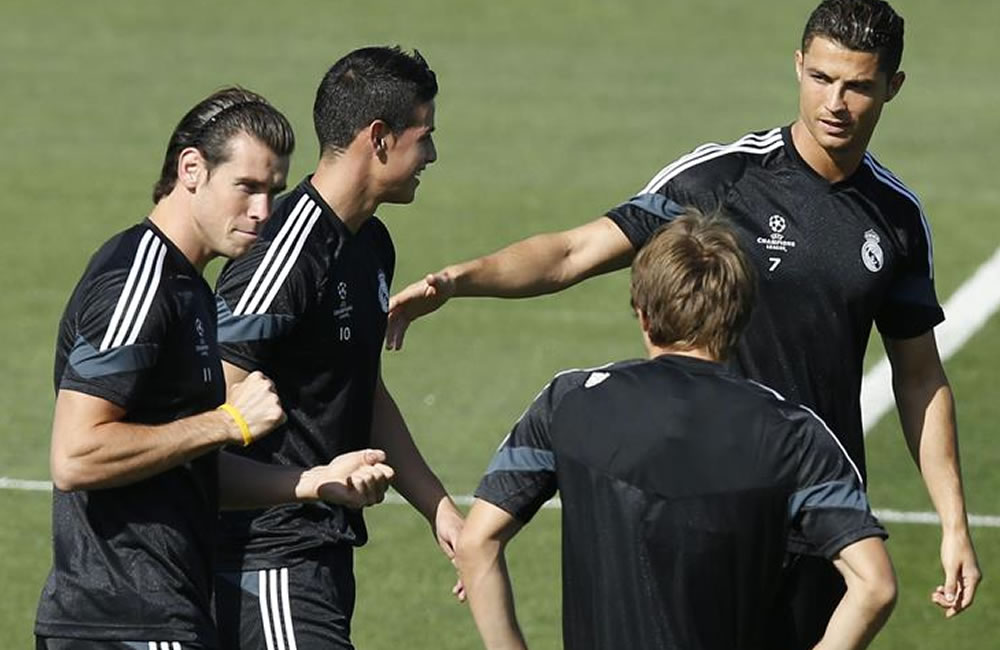 Los jugadores del Real Madrid. Foto: EFE