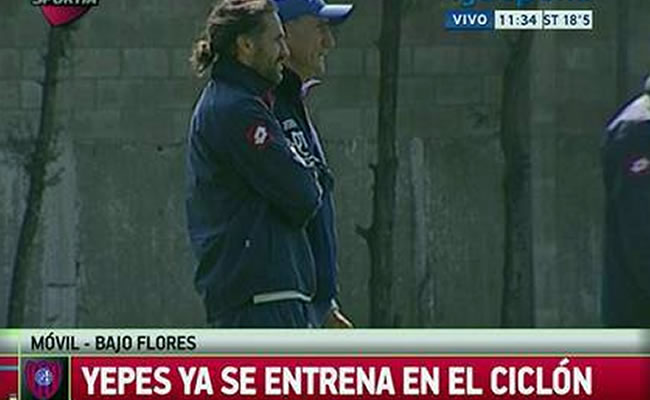 Yepes llegó a Argentina para vincularse con San Lorenzo. Foto: Facebook