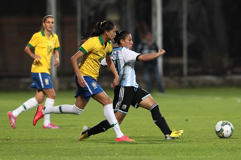 Brasil arrasó en la Copa América Femenina: goleó 6-0 a Argentina. Foto: EFE
