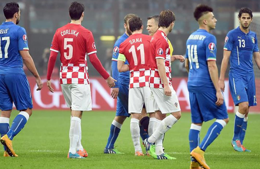 Croacia deja en evidencia a Italia; Holanda se rehace y Gales resiste. Foto: EFE