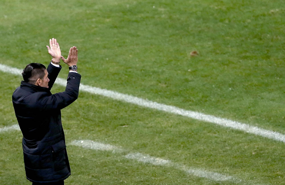 El entrenador argentino del Atlético de Madrid, Pablo Simeone. Foto: EFE