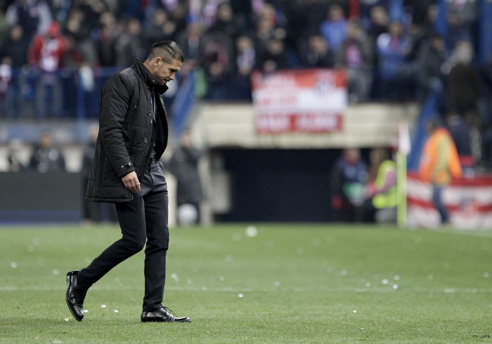 El entrenador argentino del Atlético de Madrid, Diego Pablo Simeone. Foto: EFE